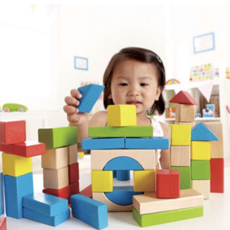 Hape Τουβλάκια Maple Ξύλινα για 1+ Έτους 50τμχ