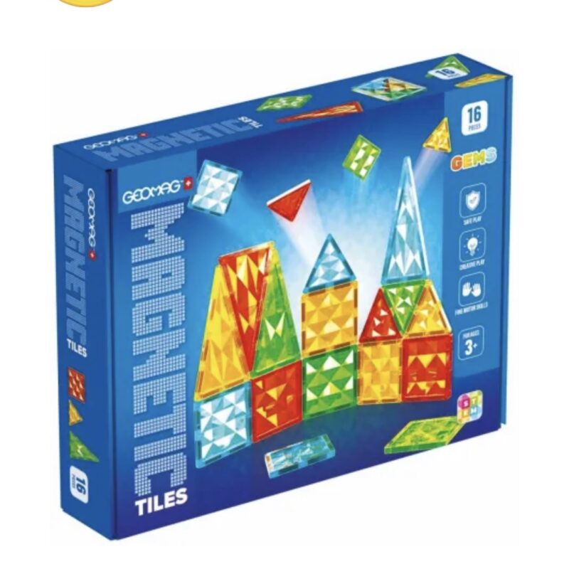 Geomag Magnetic Tiles Gems 16pcs. (PF.224.100.00)