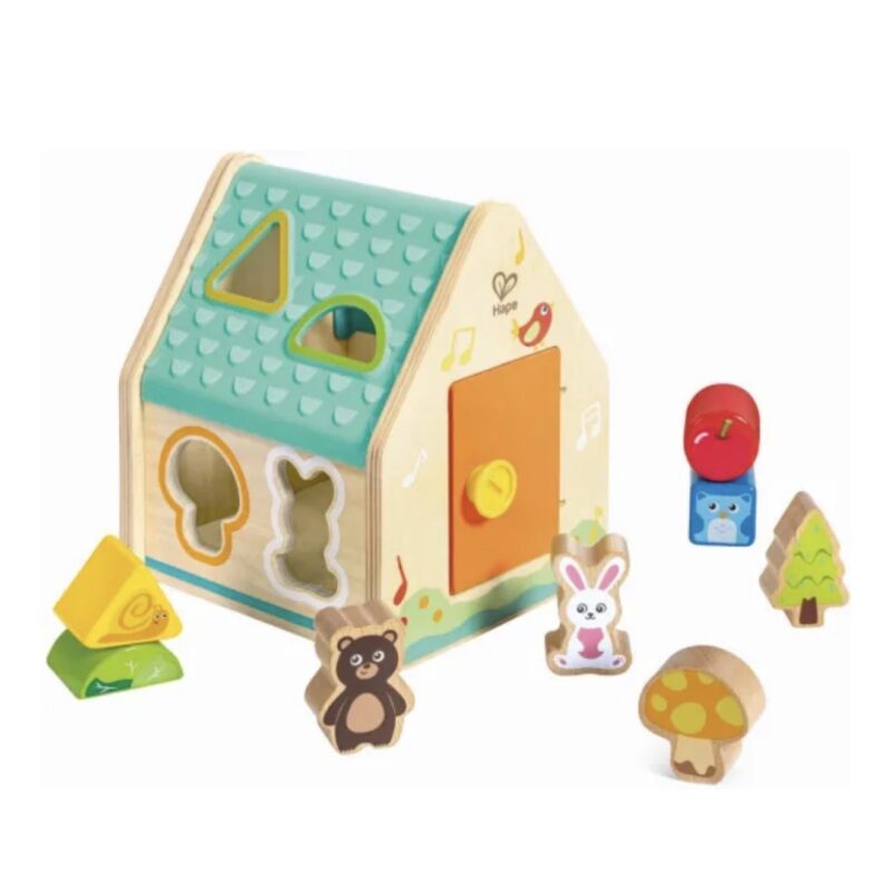 Hape Early Explorer Ξύλινο Critter House Shape Sorter (E0515A)