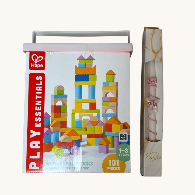 Παιχνιδολαμπάδα Hape Early Explorer Ξύλινα Τουβλάκια Maple Blocks