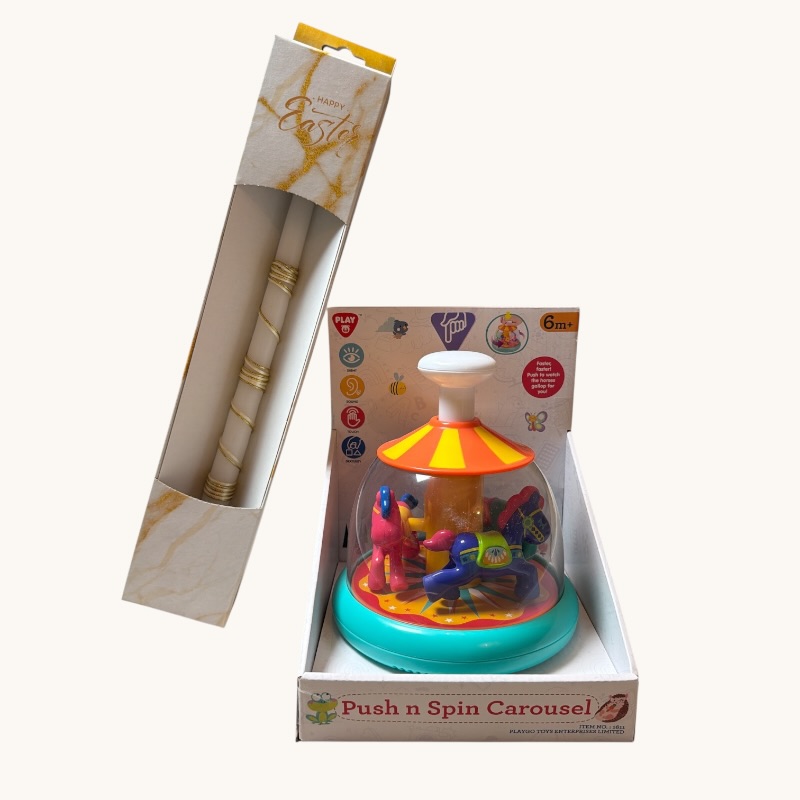 Παιχνιδολαμπάδα Playgo Καρουζέλ Push N Spin (1611)