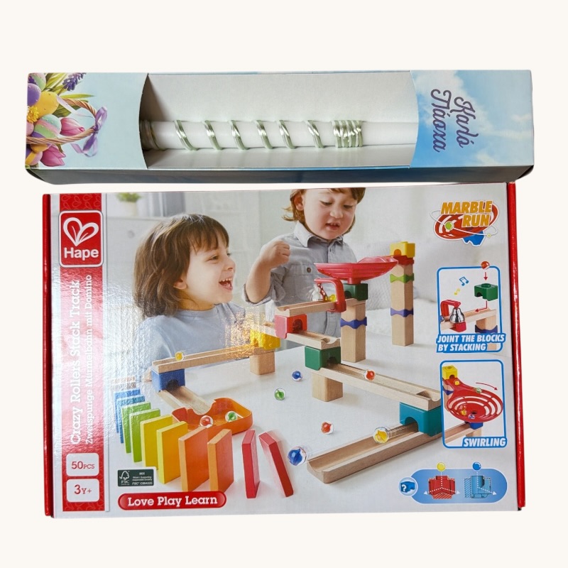 Παιχνιδολαμπάδα Hape Early Explorer Ξύλινο Crazy Rollers Stack Track (E1102A)