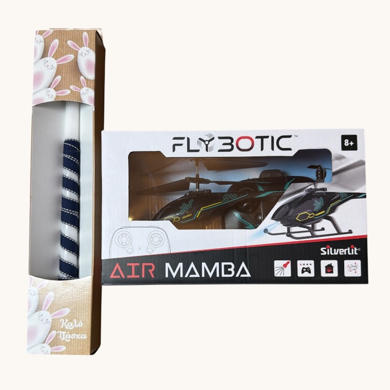 Παιχνιδολαμπάδα Silverlit Τηλεκατευθυνόμενο Ελικόπτερο Flybotic Air Mamba