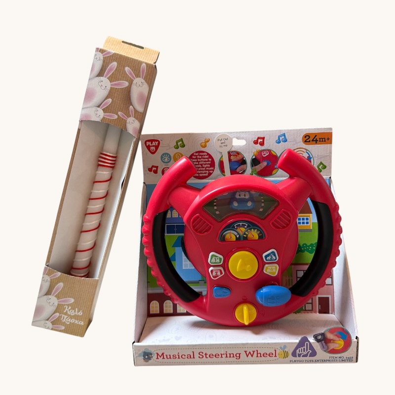 Παιχνιδολαμπάδα Playgo Τιμονιέρα Musical Steering Wheel B/O (2452)