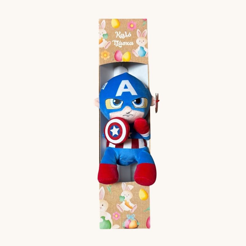 Παιχνιδολαμπάδα TY Beanie Babies Χνουδωτό Captain America