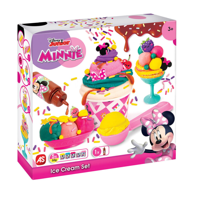Παιχνιδολαμπάλα AS Πλαστελίνη Disney Minnie Φτιάχνω Παγωτό Με Σιρόπι Και Sprinkles Με 5 Βαζάκια 250γρ Για 3+ Χρονών - Image 7