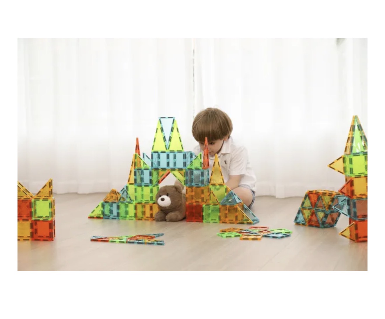 Παιχνιδολαμπάδα Geomag Magnetic Tiles Gems 16pcs. (PF.224.100.00) - Image 5