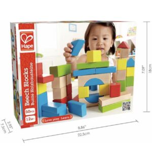 Alternative view of Hape Τουβλάκια Maple Ξύλινα για 1+ Έτους 50τμχ