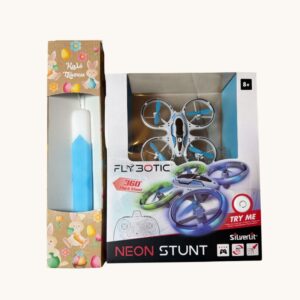Παιχνιδολαμπάδα Silverlit Flybotic Neon Stunt Τηλεκατευθυνόμενο Drone Για 8+ Χρονών